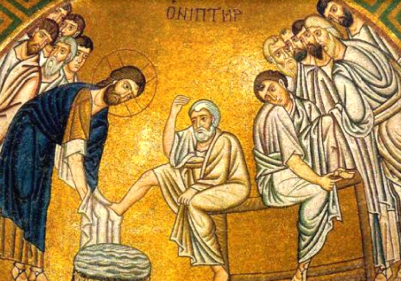 Христос умывает ноги ученикам